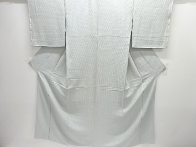 未使用品　編目模様織り出し一つ紋色無地着物